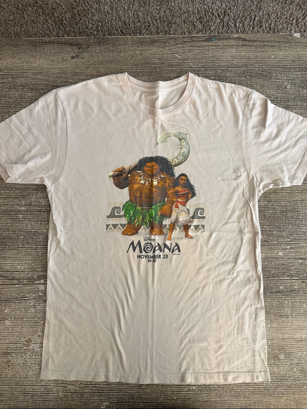 Disney Moana original movie promo graphic t shirt - rare